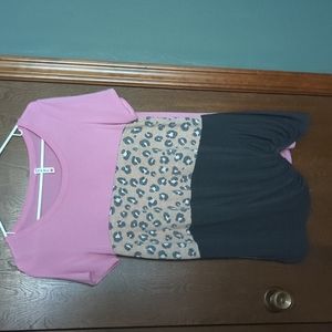 Long multi print shirt